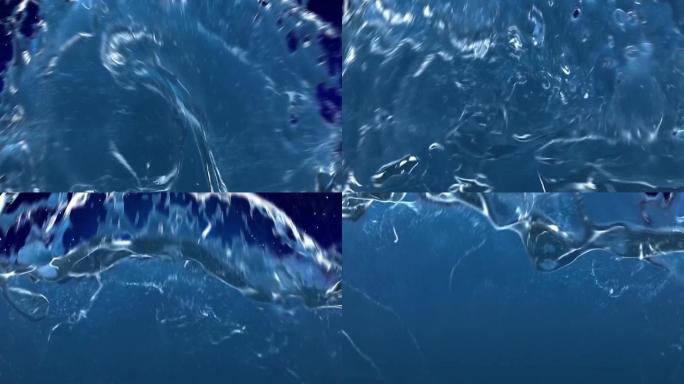 裸眼3D水漫金山大水漫灌海浪大水缸
