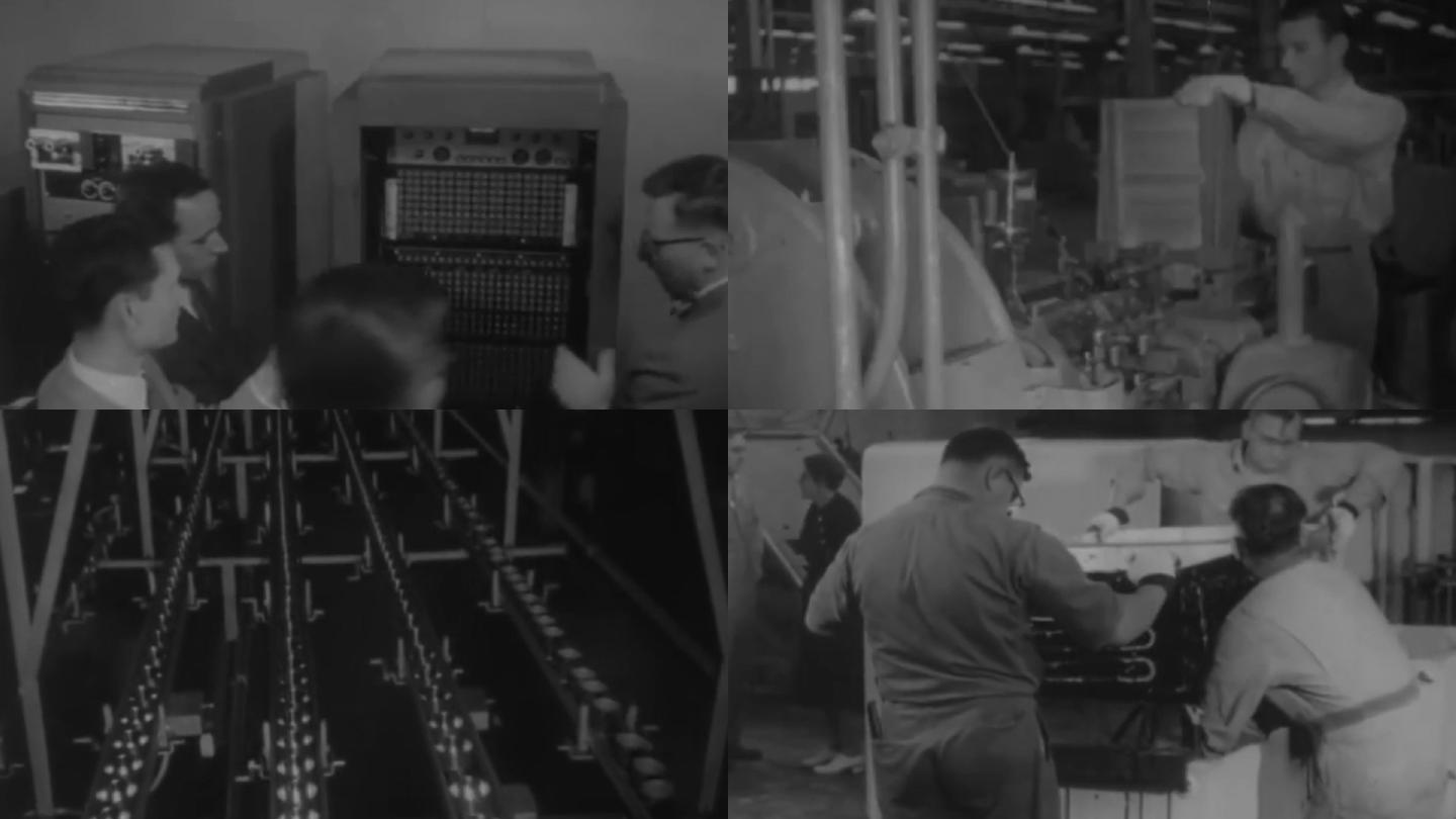60年代工业自动化计算机控制精密数控机床