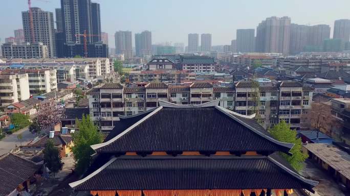 徐州沛县汉街古建筑4K航拍视
