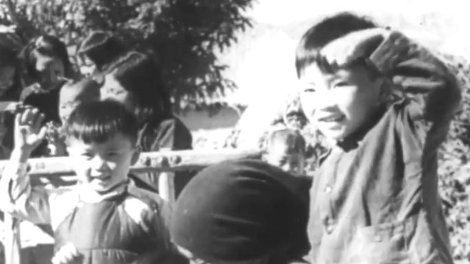60年代农村人民公社生产合作社幼儿园儿童