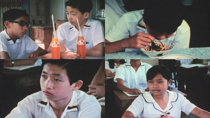 60年代香港教会中学中专技校学生饮食食堂