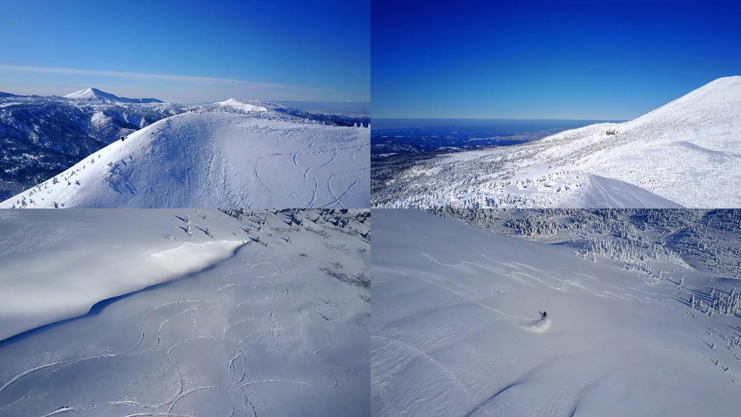 【4K】航拍雪山美景
