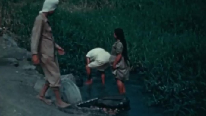 60年代农村个人卫生血吸虫病刷马桶