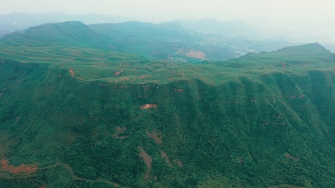 航拍郴州桂阳坛山