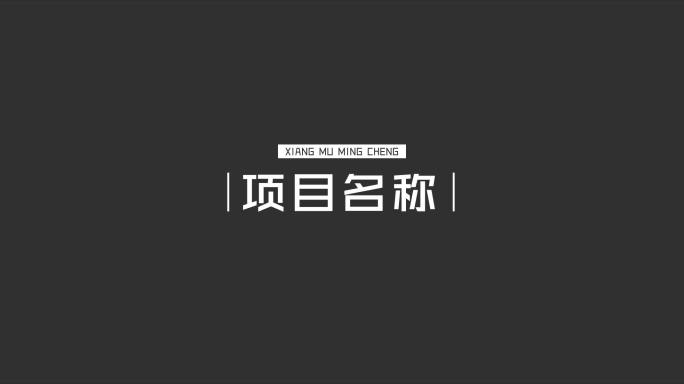 简洁清新商务企业字幕条AE模板