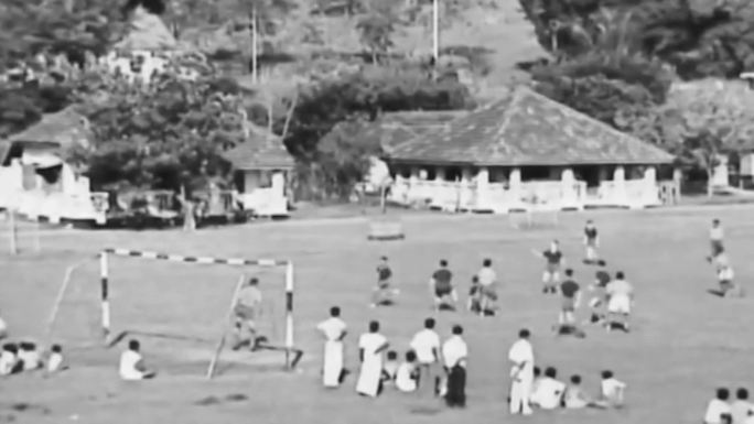 3040年代东南亚足球比赛体育运动锻炼