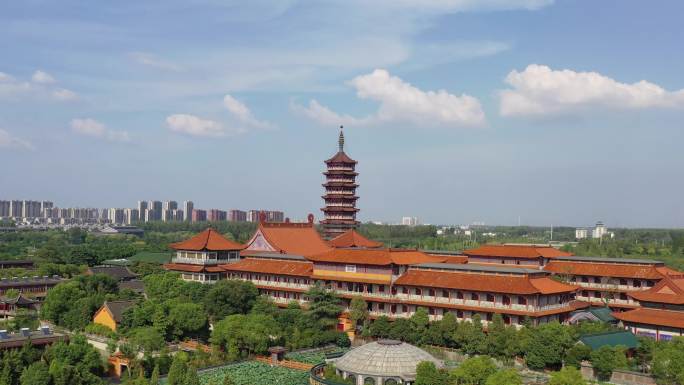 江苏扬州高旻寺航拍