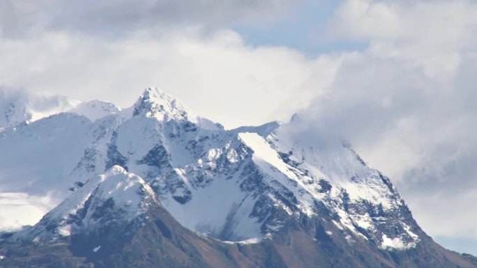 雪山实拍素材