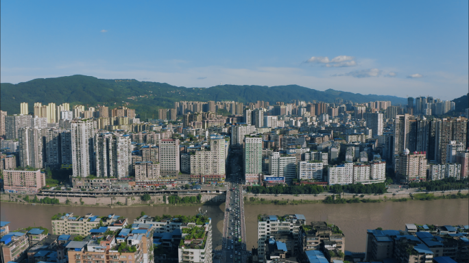 【4K】四川达州市通川中路州河