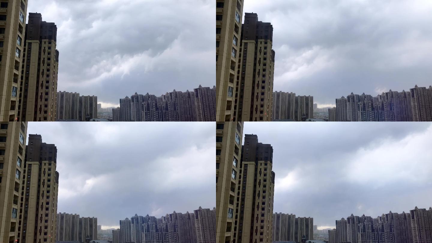 狂风风雨阴天低落背景