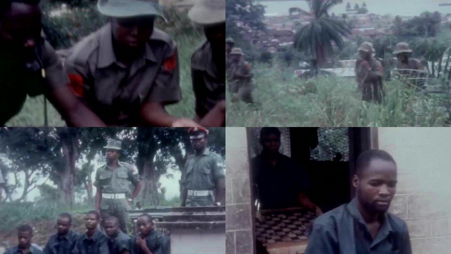60年代非洲战乱尼日利亚内战新兵军事训练