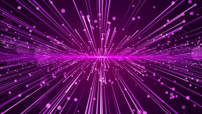 4K唯美粒子紫色光背景循环