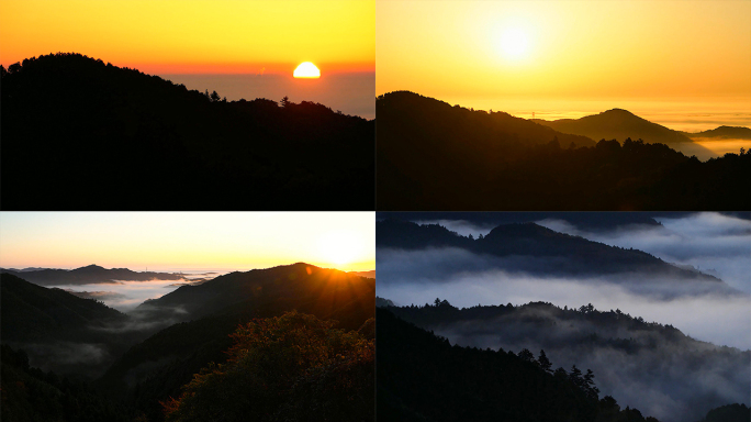 4k云雾水墨山水中国风景