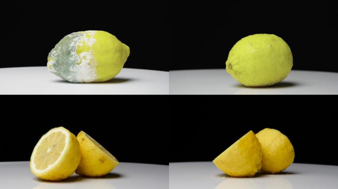 腐烂的柠檬-柠檬展示4k