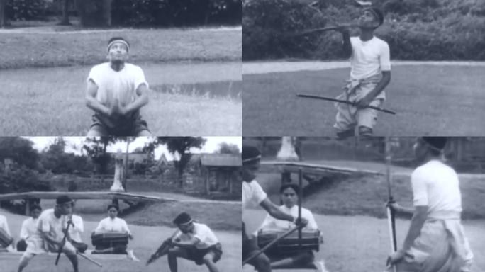 20年代泰国民族传统武术短兵术格斗表演