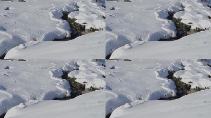 新疆喀纳斯湖融雪