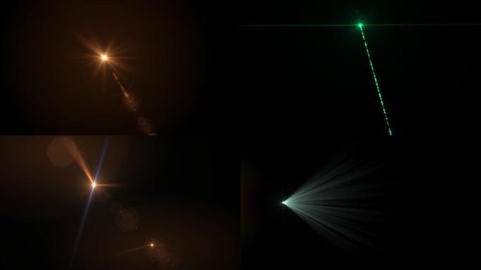 10种星光镜头眩光光源高清透明通道