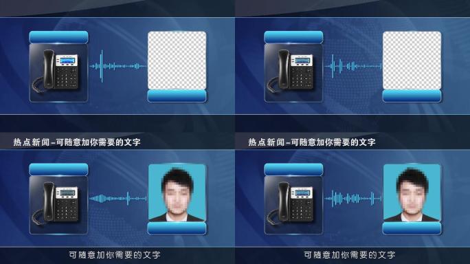 4K新闻记者电话连线采访咨询视频素材