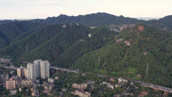 4K重庆南山一棵树观景平台航拍