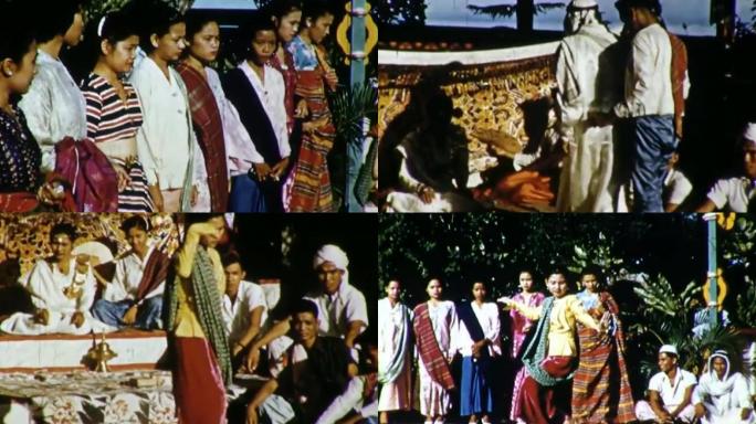40年代菲律宾传统文化喜事婚礼结婚舞蹈