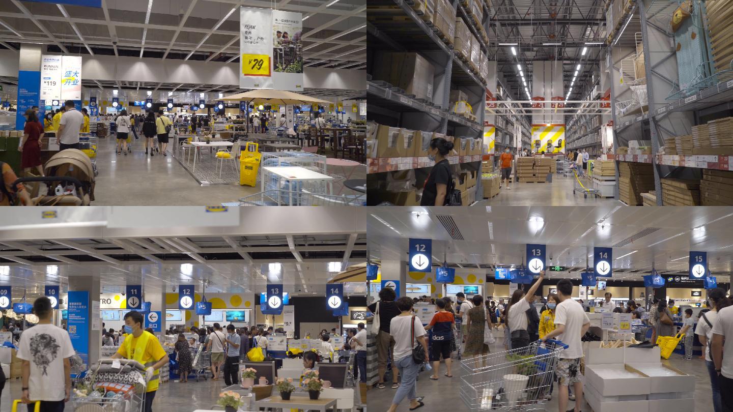 4K大型商场超市-青岛宜家家居