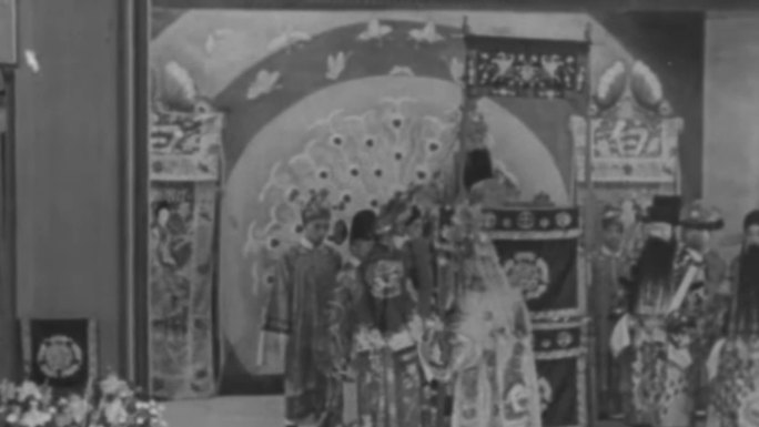 晚清早期传统文化京剧戏曲曲艺舞台表演戏楼