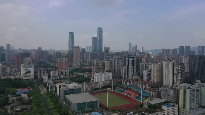 长沙长沙航拍湖南城市都市高楼