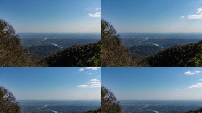 芷江抗日名城明山延时芷江县城全貌