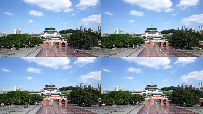 重庆大礼堂人民广场实拍视频素材