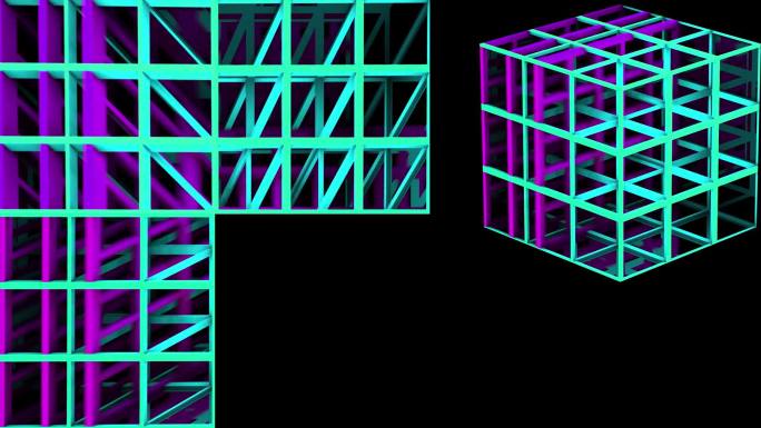 3D立方体mapping盒子02
