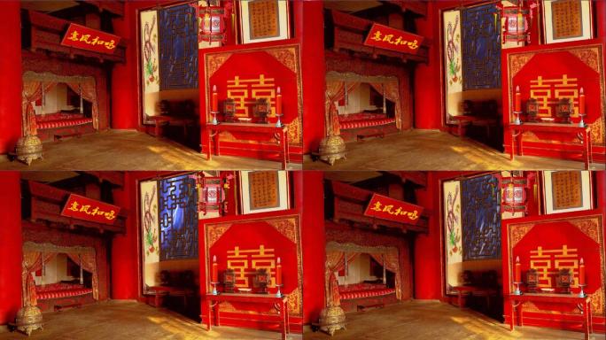戏曲背景--洞房雨景