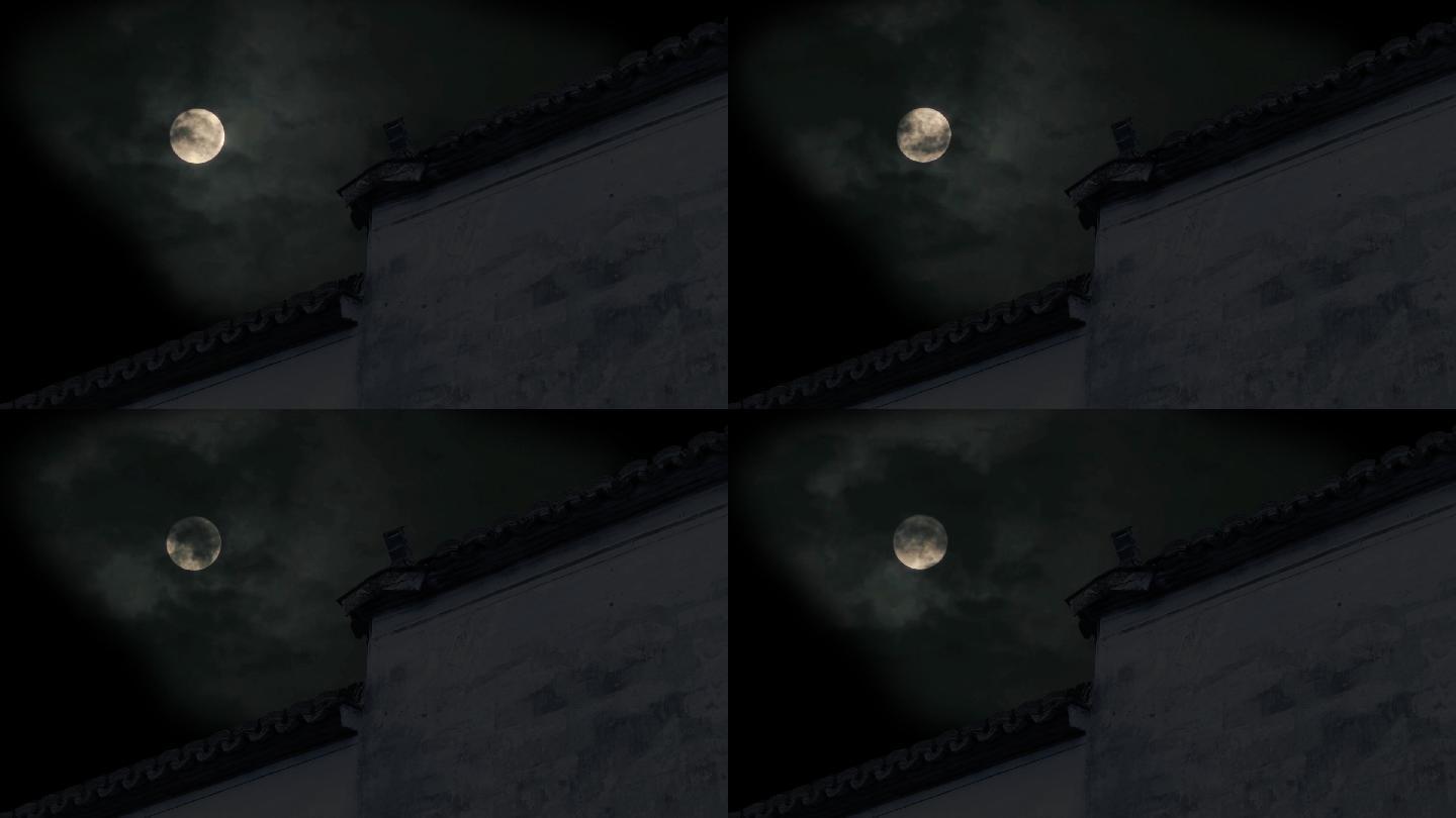 云彩遮挡月亮