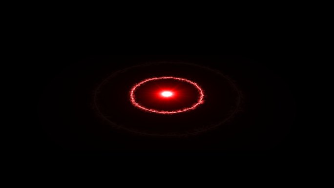 立体4K红色电流光圈光点辐射扩散通道动画