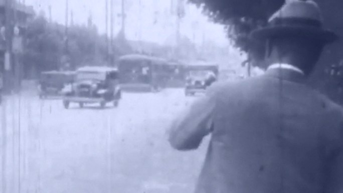 30年代早期新闻记者摄影8毫米摄影机新闻