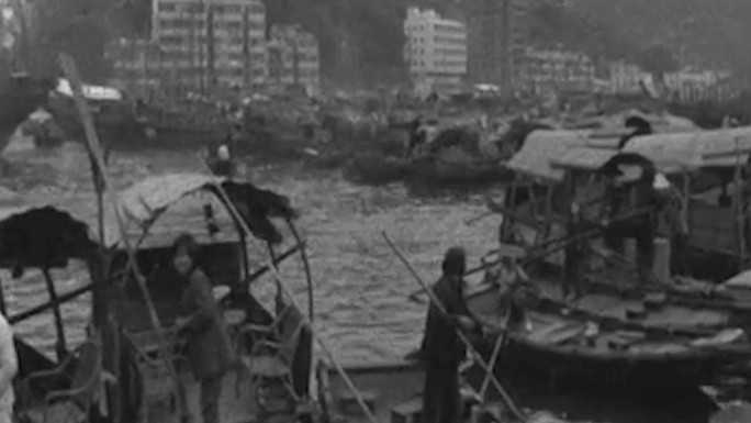 60年代香港难民船