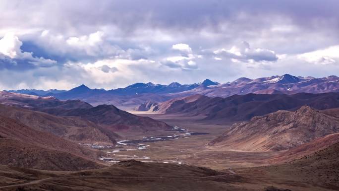 4K原创西藏风光延时摄影视频雪山星空延时