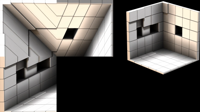 3D立方体mapping盒子25