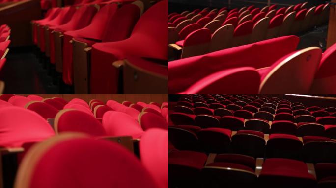 大剧场，剧院空旷的观众席
