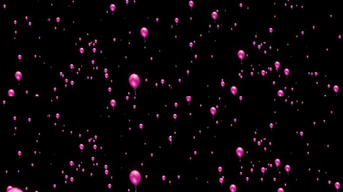 粉色气球气球冲屏