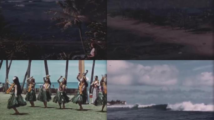 40年代度假旅游夏威夷火奴鲁鲁民族服装