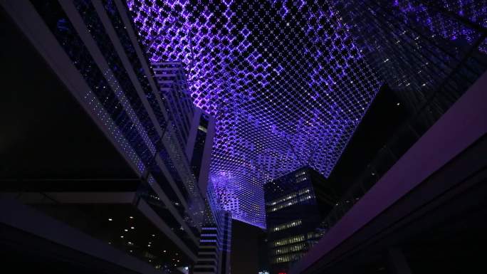 G60科创云廊科创走廊夜间灯光实录