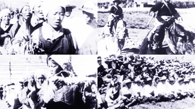 60年代西藏人民群众庆祝丰收