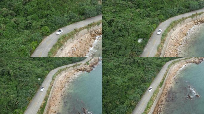 原创海岸海边开车