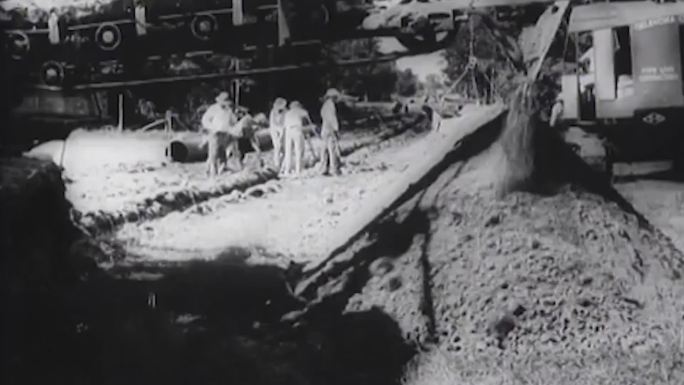 30年代40年代美国石油管道铺设