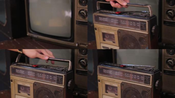 收音机复古磁带按钮2