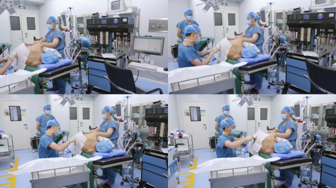 4K医院医生做手术麻醉视频素材