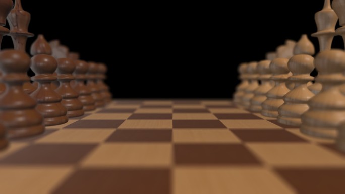 国际象棋棋盘推移镜头