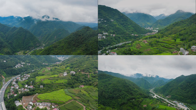 【4K】山间高速公路航拍