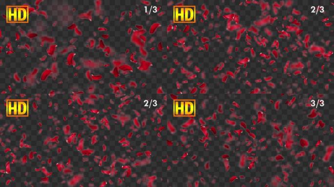 3款浪漫花瓣下落-带通道