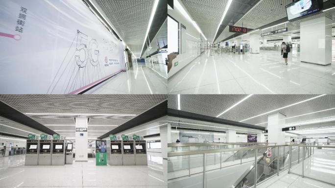 【4K】深圳华为地铁站站厅设施
